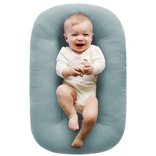 Snuggle Me Organic Lounger Curve - Slate