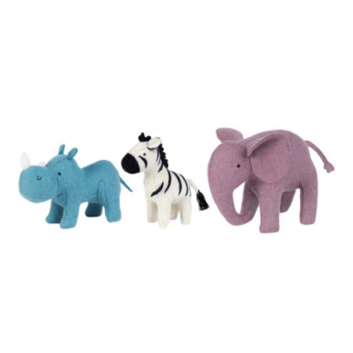 Olli Ella - Holdie Folk Set Waldorf Toys - Safari Animal Set