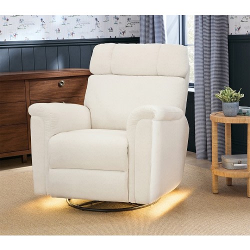 Lullaby Deluxe Power Swivel Recliner with Heat and Massage