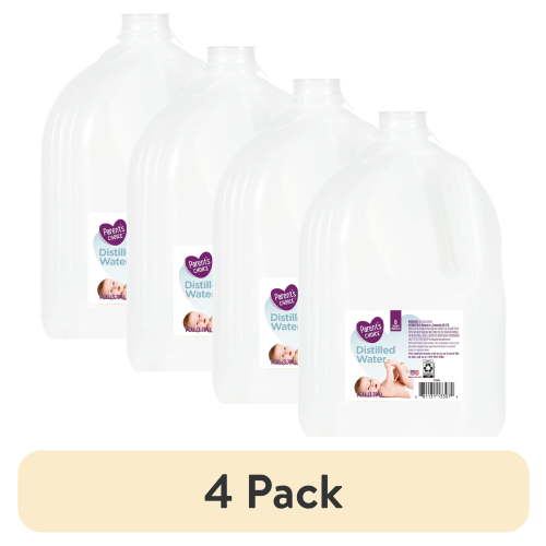 (4 pack) Parent's Choice Distilled Water, 1 Gallon