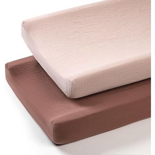 Termichy Muslin Changing Pad Covers: Baby Diaper Changing Table Covers - Changing Pad Sheets for Boys Girls