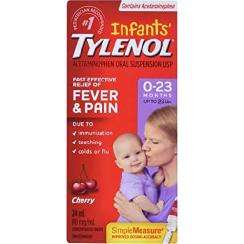 Tylenol Peds Tylenol Gouttes concentrées d'acétaminophène pour nourrisson, raisin sans colorant, 24 ml