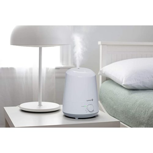 Safety 1st Stay Clean Humidifier, Ultrasonic Mist, One Gallon Easy to Fill Tank, LED Light, and Filter Free
