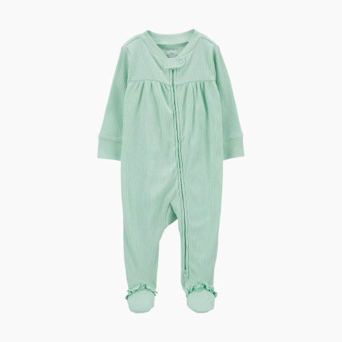 Carter's Textured 2-Way Zip Sleep & Play Pajamas - Blue, 3 M