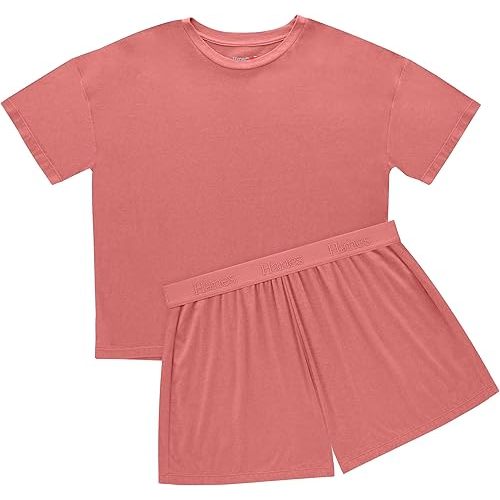 Hanes Women's Originals 2 Piece Shorts Loungewear Set | SIZE M
