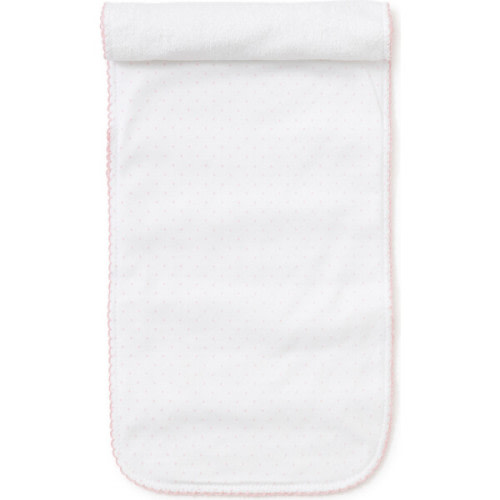 New Dots Burp Cloth, White/Pink - Kissy Kissy | Maisonette