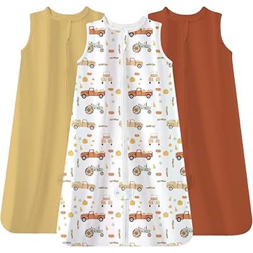 TotAha Sleep Sack 0-6 months 0.5 TOG, Lightweight Summer Transition Sleeping Bag for Babies Boy Girl, Infant Baby Wearable Blanket 3-Pack, 0.5 TOG