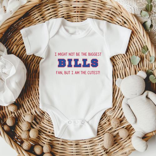 Cute Baby Bills Fan, Bills Infant Bodysuit or Toddler T-shirt, Buffalo Football Shirt for Baby or Toddler, Gender Neutral Baby