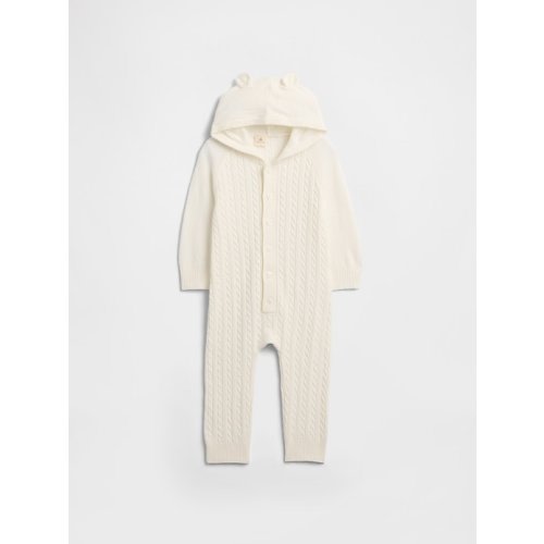 Baby CashSoft Cable-Knit One-Piece