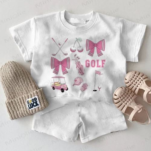 GOLF Baby 2-Piece Bow Hockey White Set