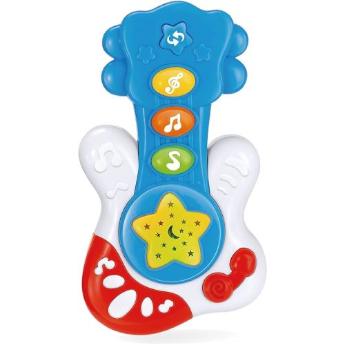 WEofferwhatYOUwant Baby Play Guitar - Educational Music Learning Toy with Lights for Ages 9 Months to 4 Years