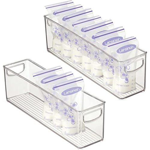 YIHONG Clear Pantry Storage Organizer Bins, 6 Pack Plastic Food