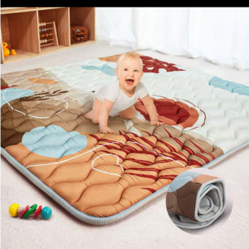 50x50 Foldable Baby Play Mat, Foam Game Mat With Super Soft Touch, Activity Mat With Upgraded Anti-Slip Bottom, Machine Washable Crawling Mat For Floor & Picnic