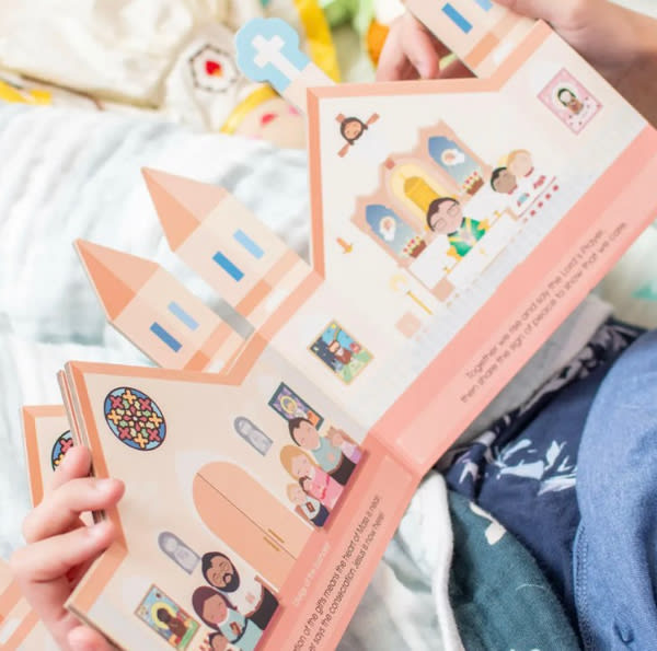 When We Go to Mass - shaped board book