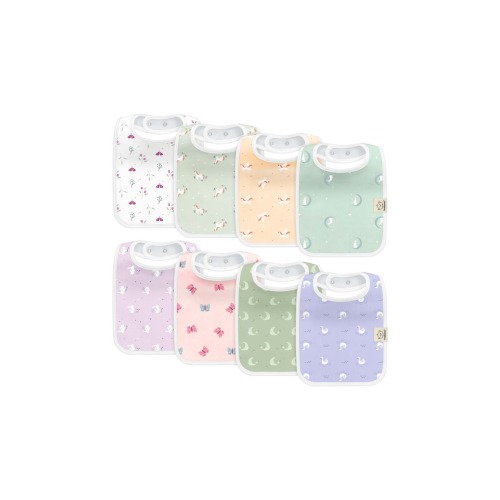 8-Pack Coast Drool Bibs