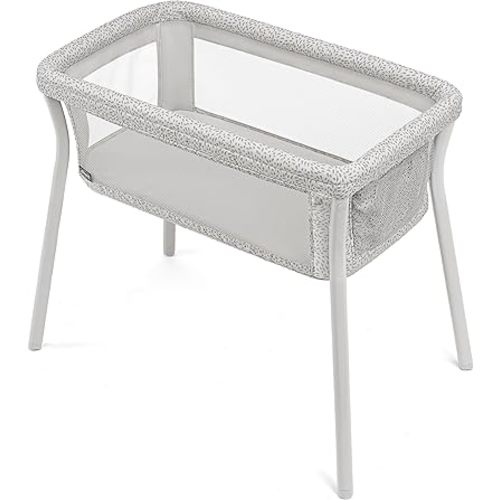 Chicco LullaGo Anywhere Portable Bassinet, Lightweight, Space-Saving with Waterproof Mattress and Fitted Sheet, Travel-Friendly, Includes Carry Bag | Lyric/Beige