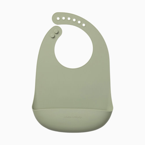 Loulou Lollipop Silicone Bib 2.0 - Silver Sage
