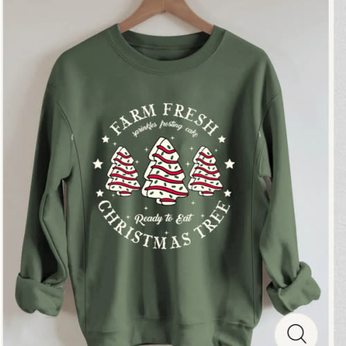Farm Fresh Christmas Tree Nursing Sweatshirt