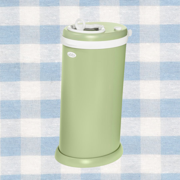 Ubbi Ubbi x Babylist Matte Steel Diaper Pail - Matte Lilypad