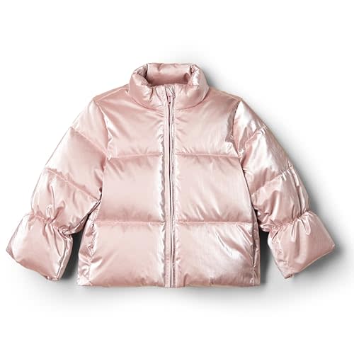 Amazon Essentials x Sofia Grainge Toddlers and Baby Girls' Taffeta Puffer Jacket