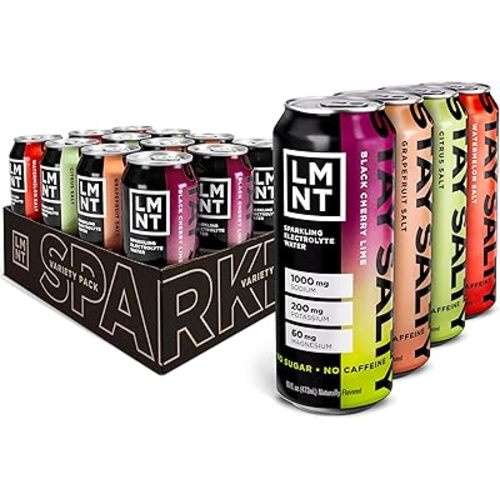 LMNT Sparkling Electrolyte Water - Variety Pack | 12-Count
