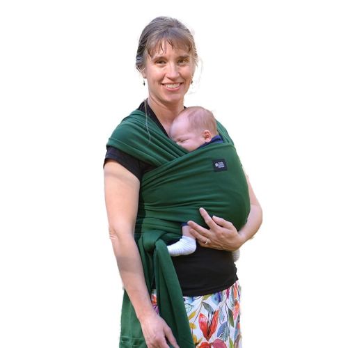 Baby Wrap Carrier Soft, Stretchy, Cotton Baby Wrap, Baby Sling, Nursing Cover Up for use with Newborn-Toddler: Evenly distributes Weight for More Comfortable Carrying (Dark Green)