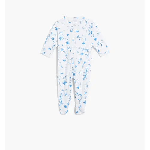 The Footie Pajama - Pastel Trellis