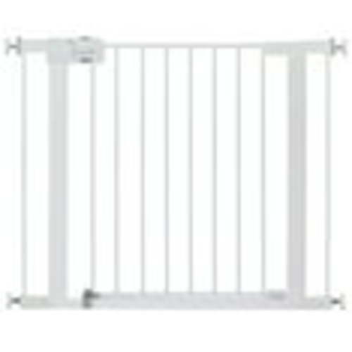 Safety 1st Extra Wide Pressure Mounted Easy Install Walk Through Gate for Hallway, Stairs, Baby, Kids, White, Toddler