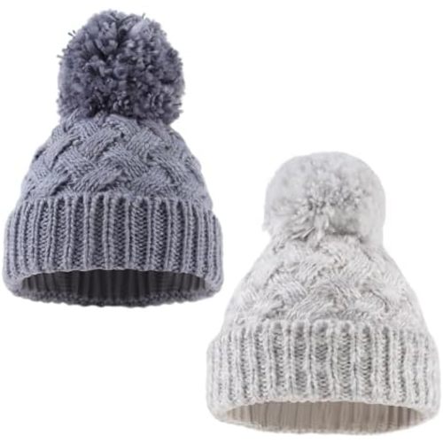 Knit Toddler Girl Winter Hat Autumn Baby Boy Beanie Twist Infant Beanies Kids Hats with Pompom