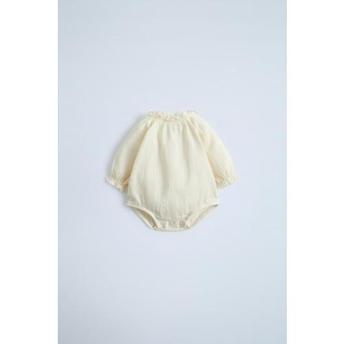 TEXTURED BODYSUIT - Ecru | ZARA United States