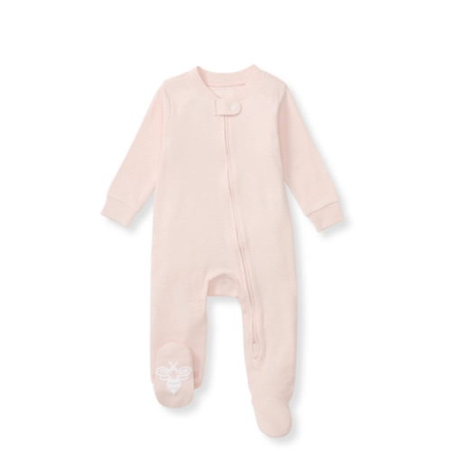Solid Rib Organic Cotton Sleep And Play Ranunculus