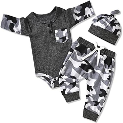 Aalizzwell Newborn Infant Baby Boys Fall Winter Outfit