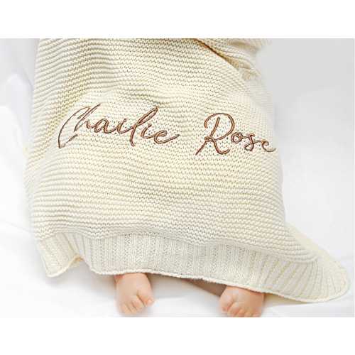Custom Baby Name Blanket, Personalized Name Blanket, Embroidered Name Blanket, Baby Shower Gift, Newborn Baby Gift, Nursery Blanket