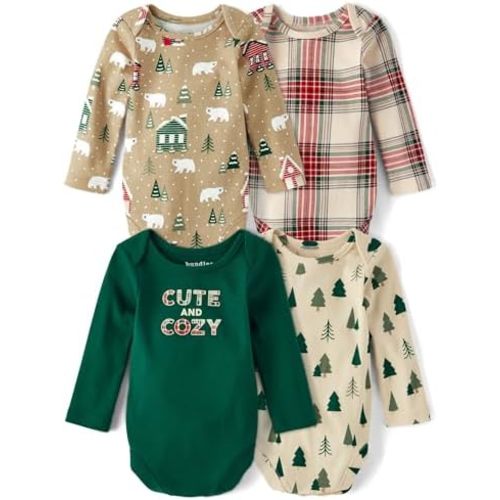 The Children's Place baby-boys And Newborn Long Sleeve Bodysuits, Multipacks