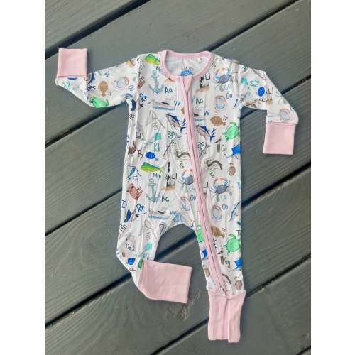 Coastal ABC's Pink Zippy – TidalTots