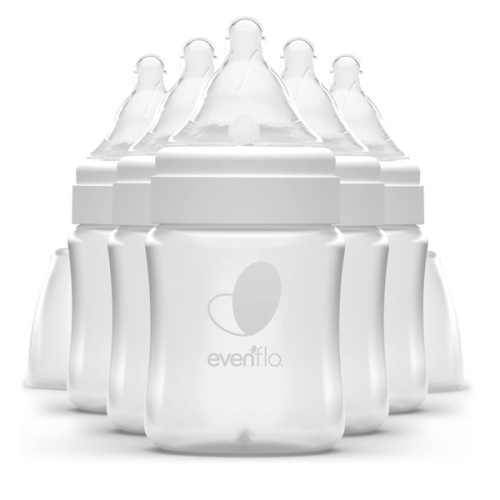 Evenflo Feeding Premium Proflo Venting Balance Plus Wide Neck Baby, Newborn and Infant Bottles - Developed by Pediatric Feeding Specialists - 5 Ounce (Pack of 6)