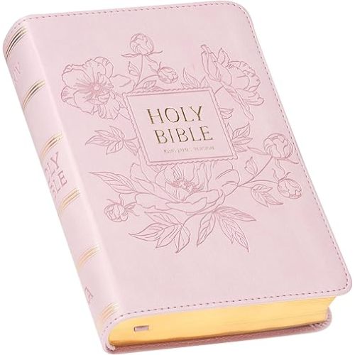KJV Holy Bible, Compact Large Print Faux Leather Red Letter Edition Ribbon Marker, King James Version, Ballet Pink (KJV Compact LP Editions) Imitation Leather – Large Print, July 1, 2023