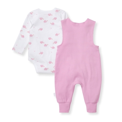 Tortoise Baby Girl Jumpsuit & Bodysuit Set
