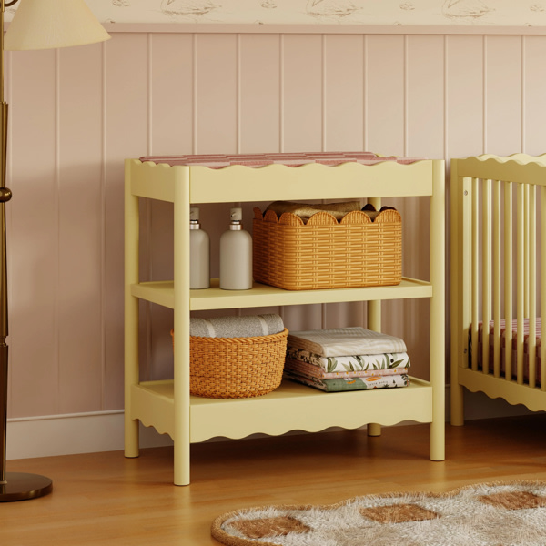 Babyletto Swell Changing Table Pale Yellow - 2Modern