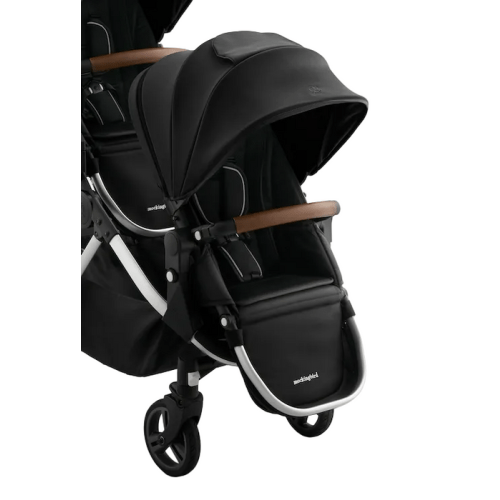 Mockingbird 2nd Seat Kit 3.0, Silver with Penny Leather, Solid Black