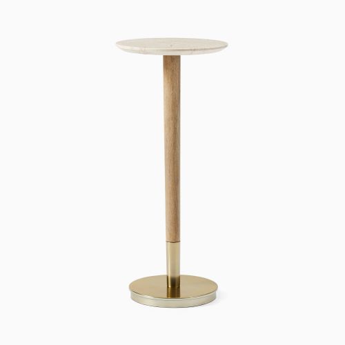 Mid-Century Marble Drink Table (9.5")