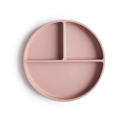 Mushie Baby Silicone Suction Plate - Blush
