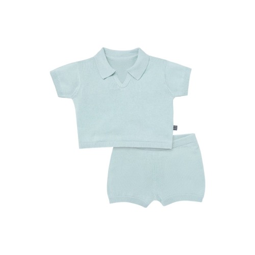 Johnny Collar Sweater Knit Set, 3-6M