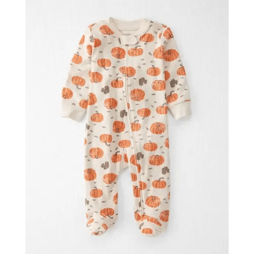 Baby Organic Cotton Sleep & Play Pajamas in Harvest Pumpkins - Little Planet | Carter's