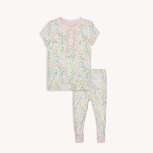 hoppy garden modal magnetic no drama pajama short sleeve set with ruff – Magnetic Me