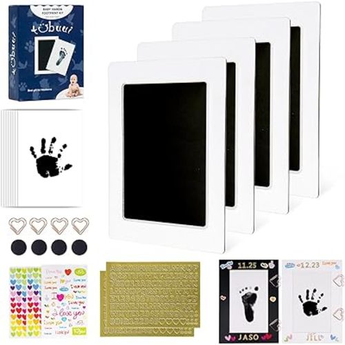 Inkless Baby Hand and Footprint Kit,Clean Touch Ink Pad for Baby Footprint Kit,No Mess Dog Paw Print Kit,DIY Footprint Ink for Baby Keepsake Gifts for Boys and Girls