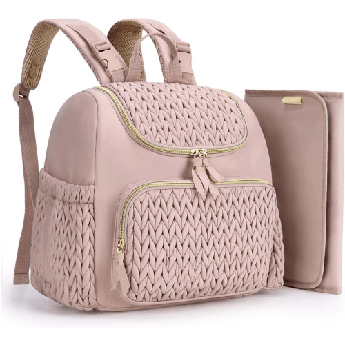 Diaper Bag Small Diaper Backpack Stylish Baby Backpacks Travel Mini Maternity Bags with Insulated Pockets, Changing Pad, Stroller Straps