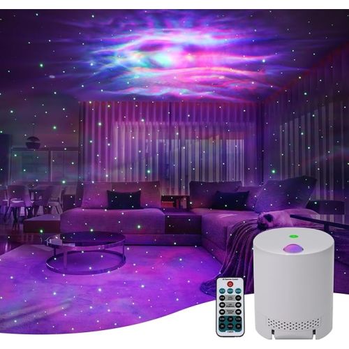 Star Projector, Galaxy Projector for Bedroom, Night Light Projector with Timer and Remote Control, Adjustable Speed and Brightness, for Aurora Projector for Bedroom, Living Room and Home Theater