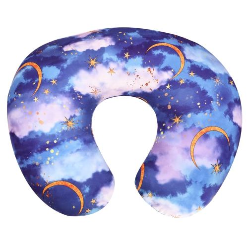 DILIMI Nursing Pillow Cover Stretchy Removable Cover for Breastfeeding Pillows, Ultra Soft Comfortable Slipcover for Baby Girl and Boy, Moon