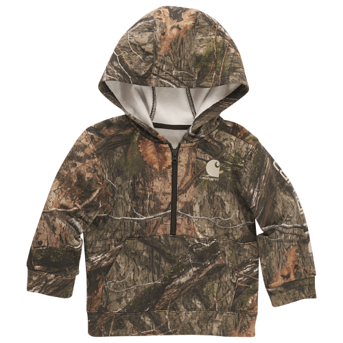 Carhartt Camo Fleece Half-Zip Long-Sleeve Sweatshirt for Toddlers